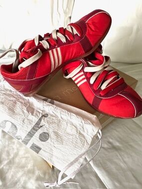 Stella McCartney Red Adidas Runners Size 7 us